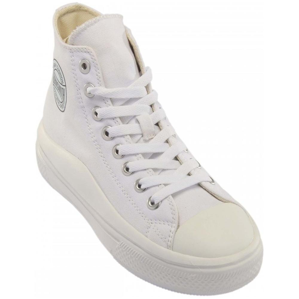 John smith Licy high sapatilhas de senhora em branco 3/4