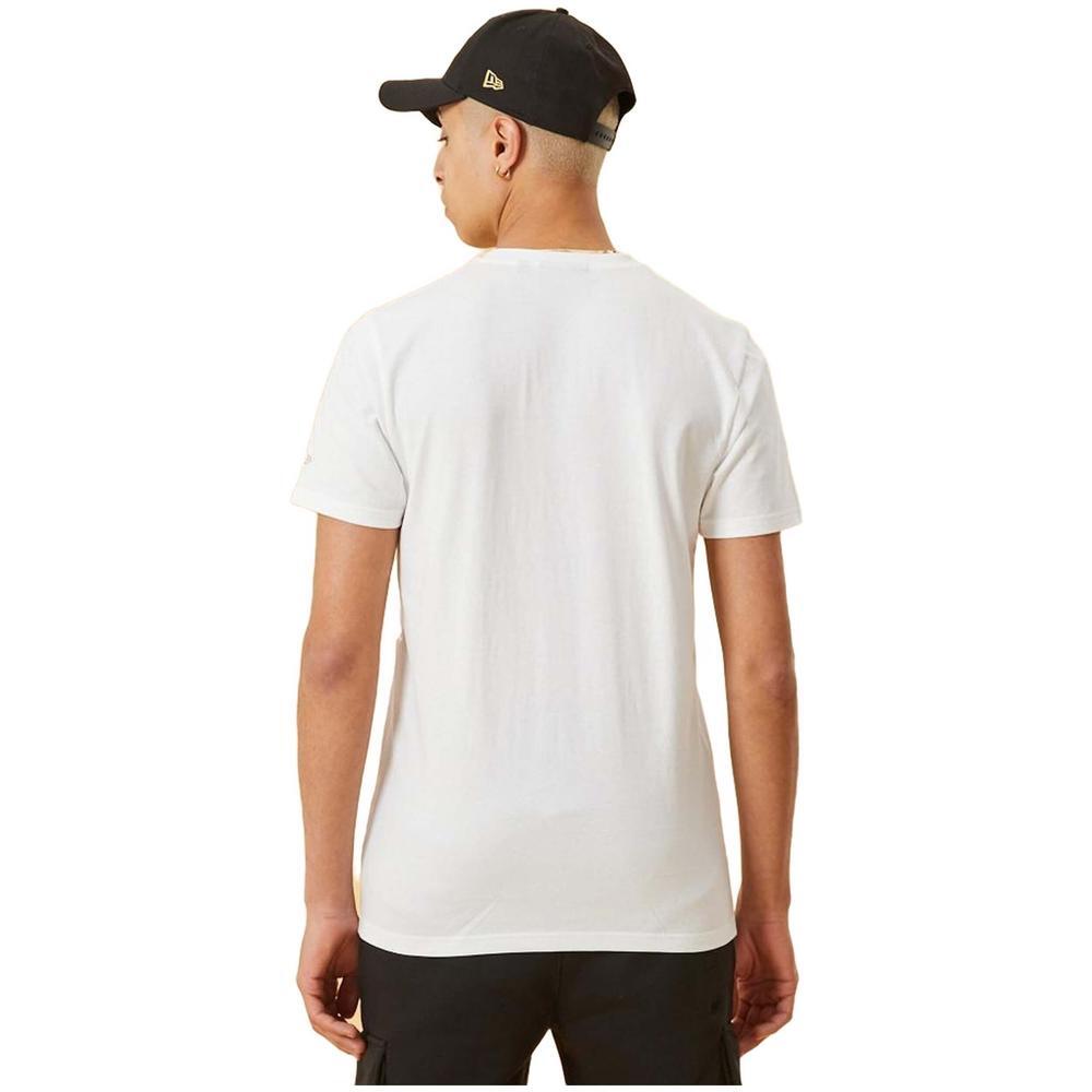 Camiseta de manga corta para hombre New era Mlb metallic grphc en color blanco 2/4