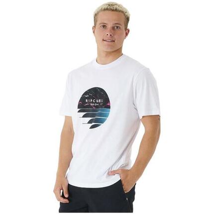 Camiseta de manga corta para hombre Rip curl Fill me up en color blanco