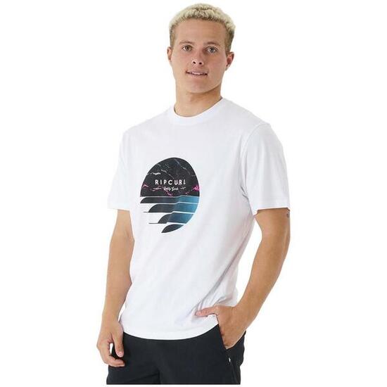 Camiseta de manga corta para hombre Rip curl Fill me up en color blanco