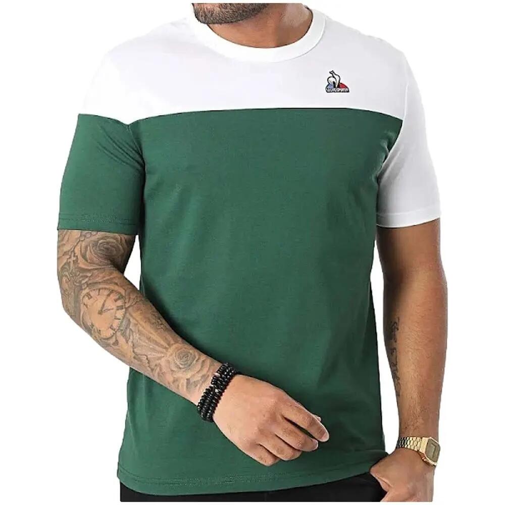 Le coq sportif Bat tee T-shirt de manga curta para homem em verde 4/5