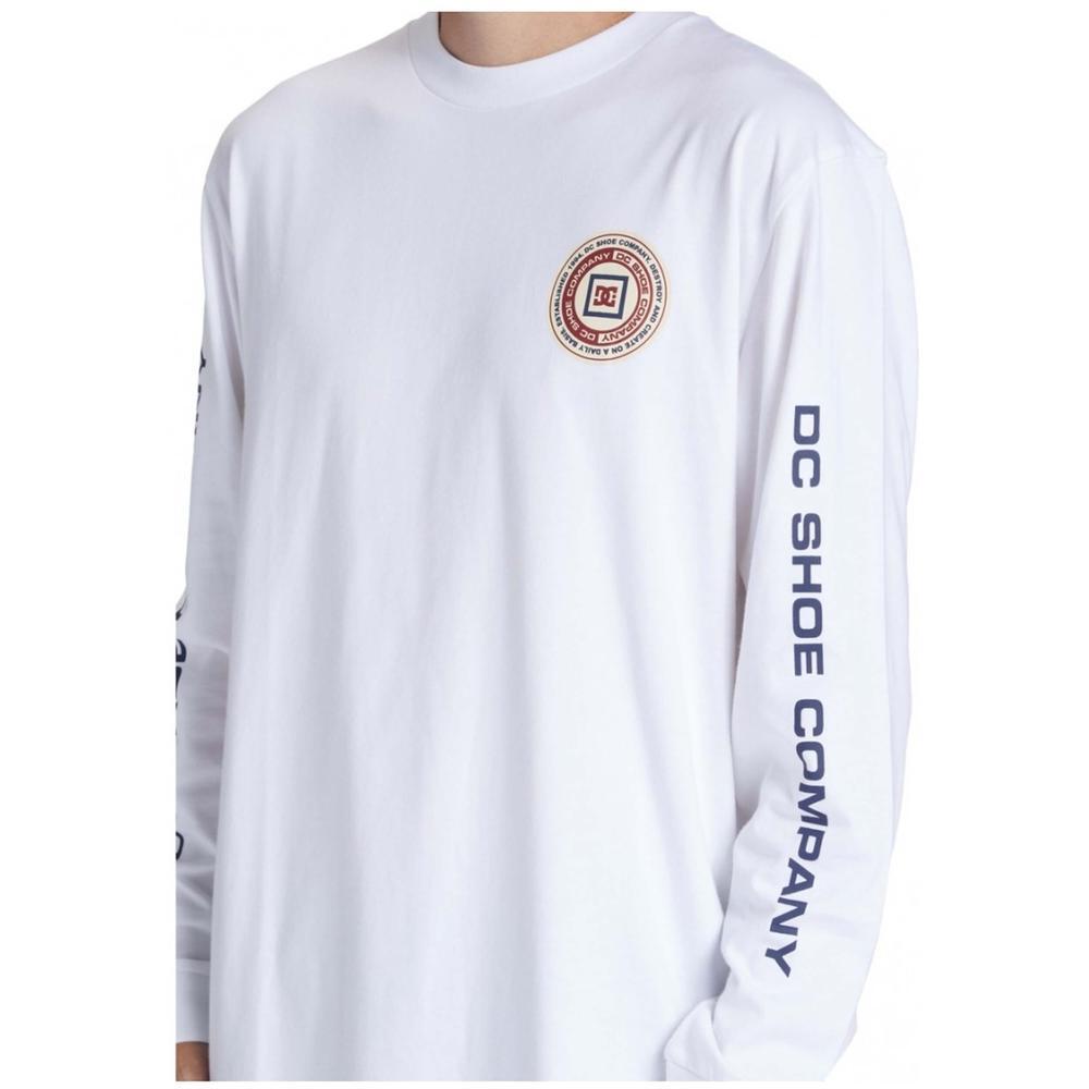 Camiseta de manga larga para hombre Dc shoes Dc old head en color blanco 3/5