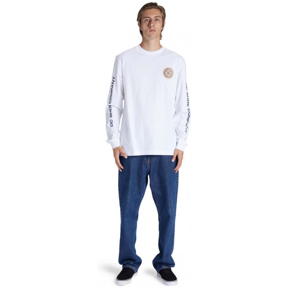 Camiseta de manga larga para hombre Dc shoes Dc old head en color blanco 5/5
