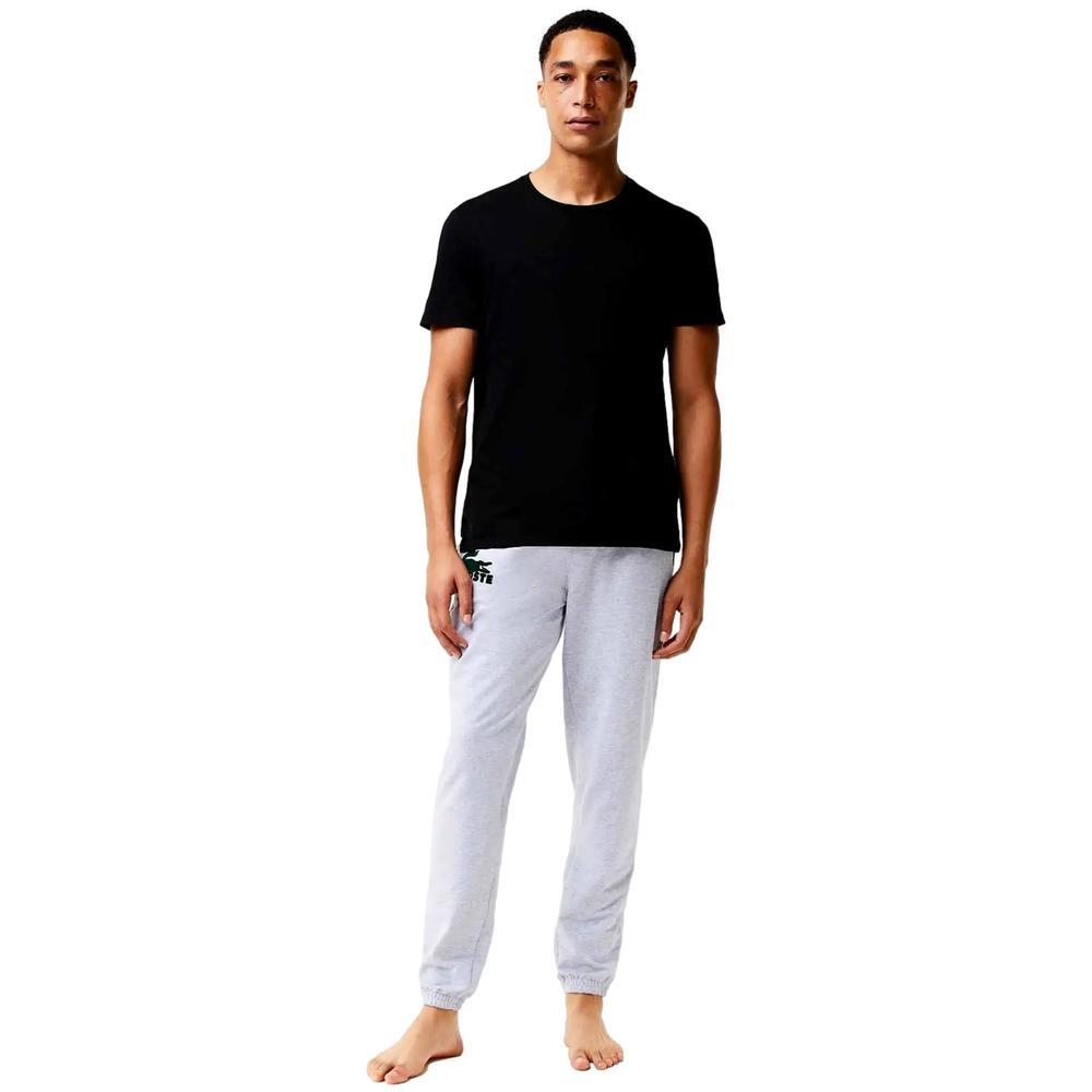 T-shirt de manga curta Lacoste Essentials 3p para homem em preto 5/5