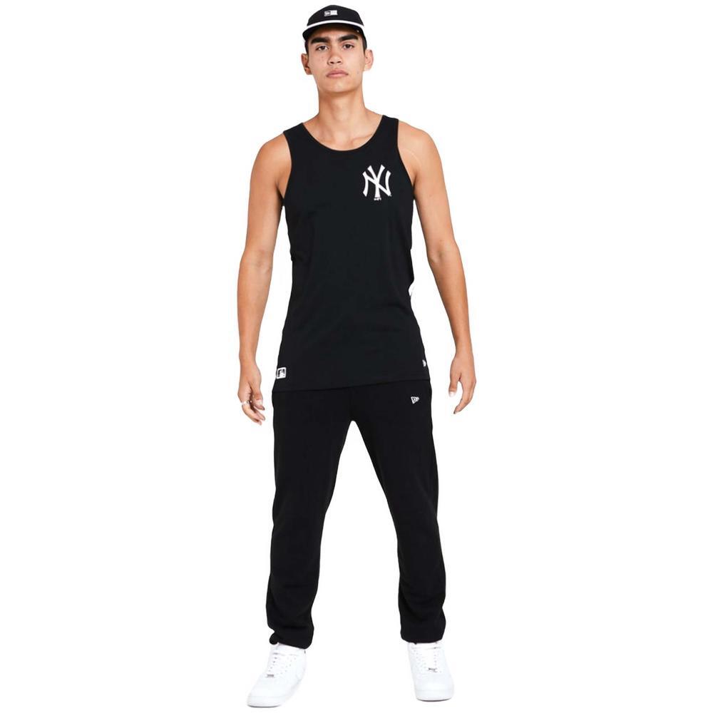 Camiseta de tirantes para hombre New era New york yankees taped en color negro 1/2