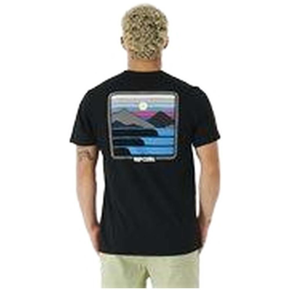 T-Shirt Hommes Rip Curl Surf Revival Sunset noir 3/5