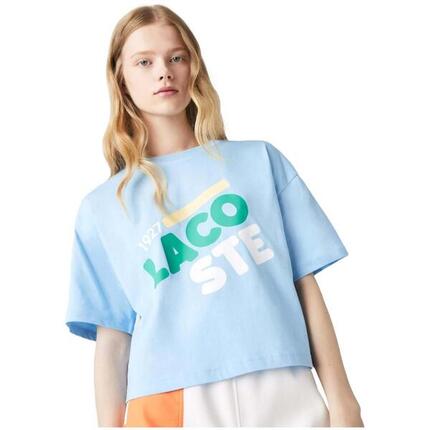 Camiseta de manga corta para mujer Lacoste Koszulka en color azul