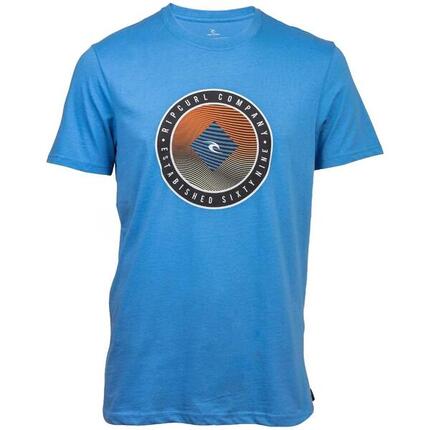 Camiseta de manga corta para hombre Rip curl Elevated en color azul