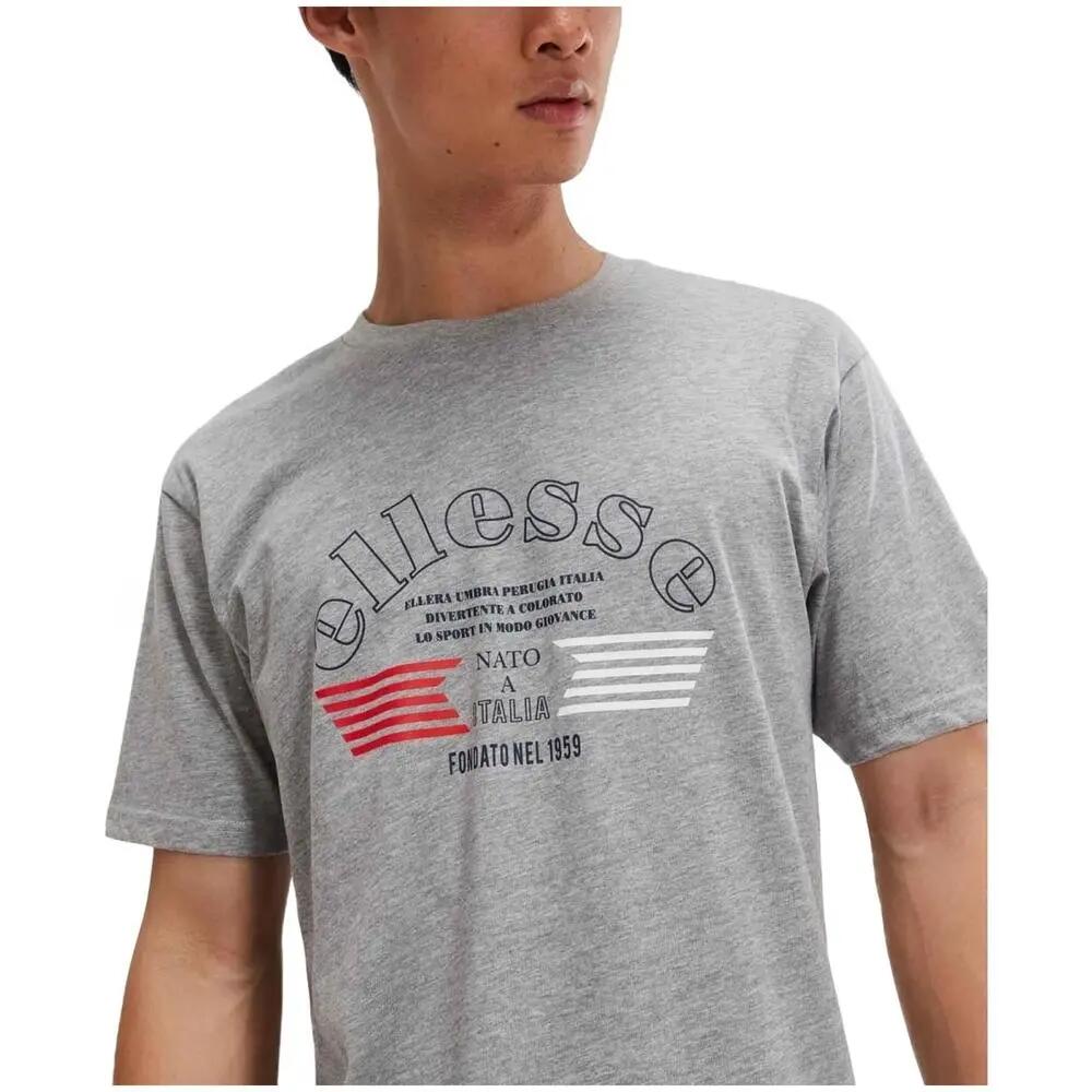 Camiseta de manga corta para hombre Ellesse 	giambettio en color gris 4/4
