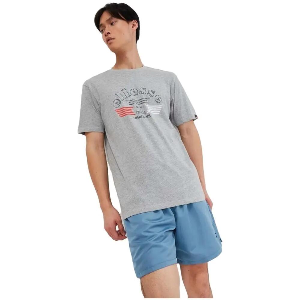 Camiseta de manga corta para hombre Ellesse 	giambettio en color gris 3/4