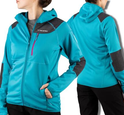 Bluza turystyczna damska Viking Yosemite Lady trekkingowa rozpinana z kapturem