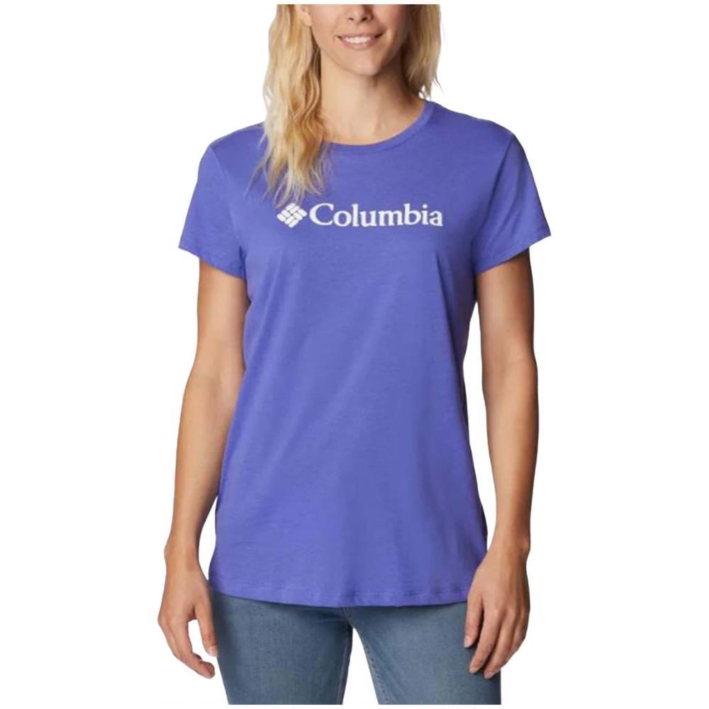 COLUMBIA T-shirt Columbia Trek de manga curta para mulher em azul
