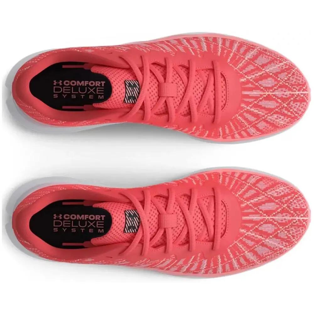 Zapatillas de la marca Under armour Charged Breeze 2 para mujer en color rojo. 4/5