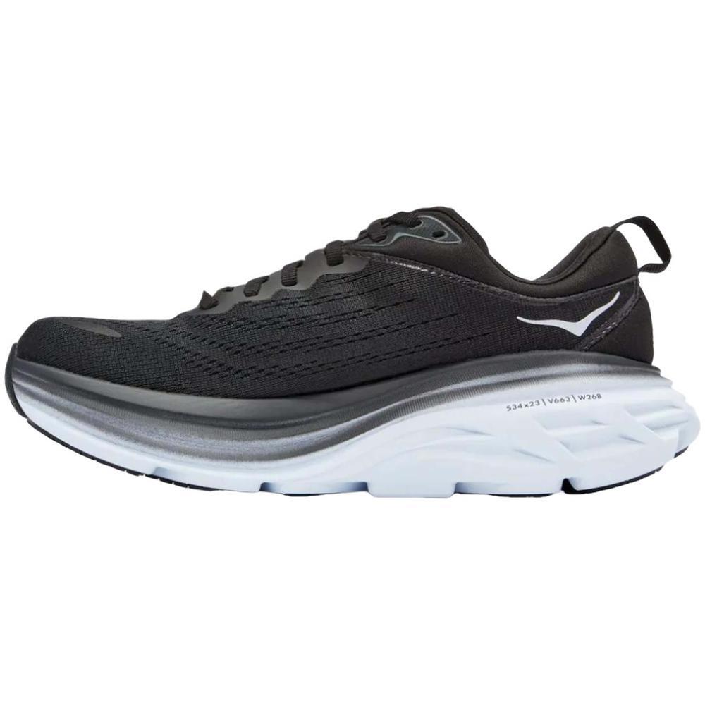 Hoka One One Bondi 8 Black White 2/4
