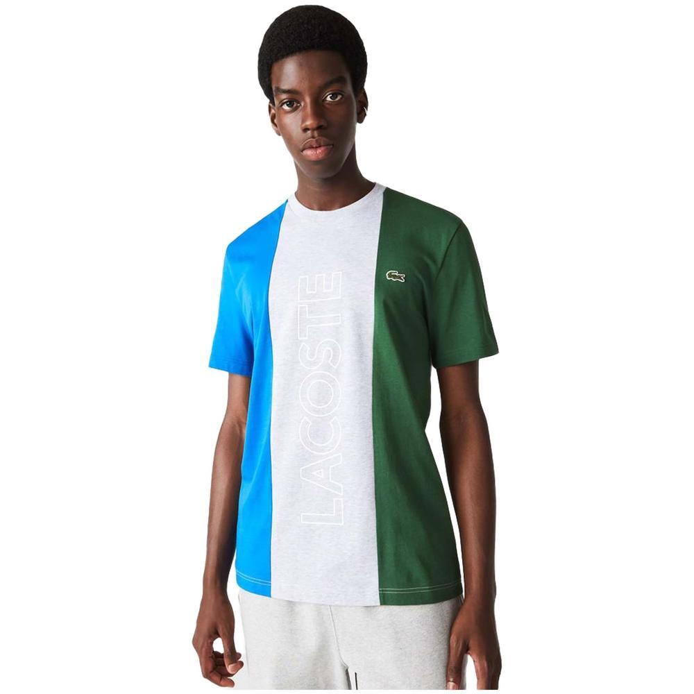 T-shirt lacoste cerutti de manga curta para homem em multicolor