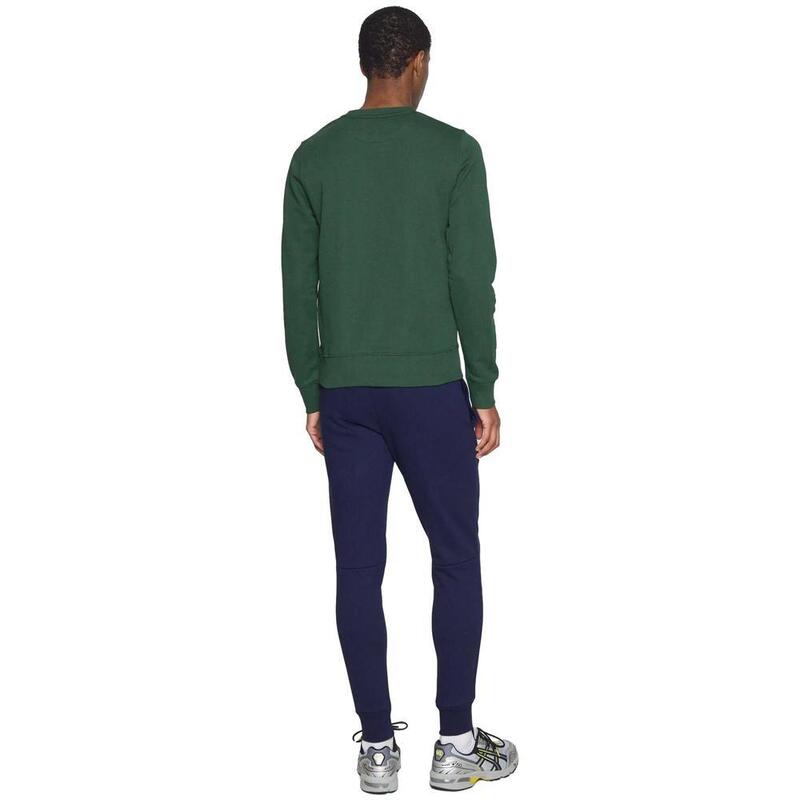 Pantaloni Lacoste slim fit din bumbac organic albastru marin