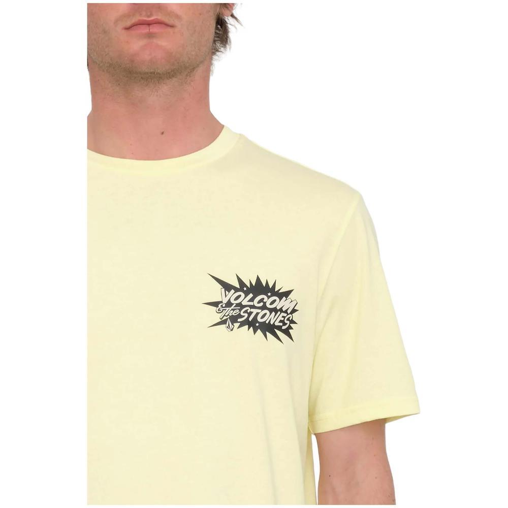 Camiseta de manga corta para hombre Volcom Strange relics en color amarillo 3/3