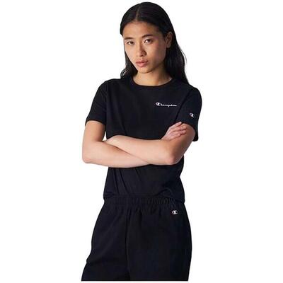Camiseta de manga corta para mujer Champion en color negro