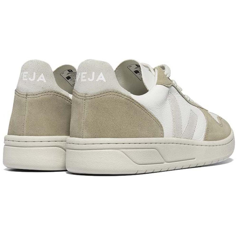 Zapatillas para mujer Veja V-10 chromefree en color beige 3/5