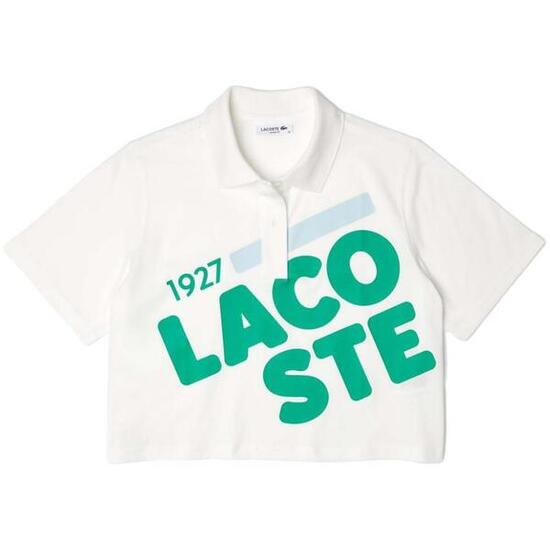 Camiseta de manga corta para mujer Lacoste Chemise en color blanco