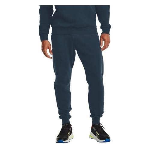 Under Armour Rival Fleece Jogger Herren Fitness Hose Sporthose 1357128 408 blau 5/7