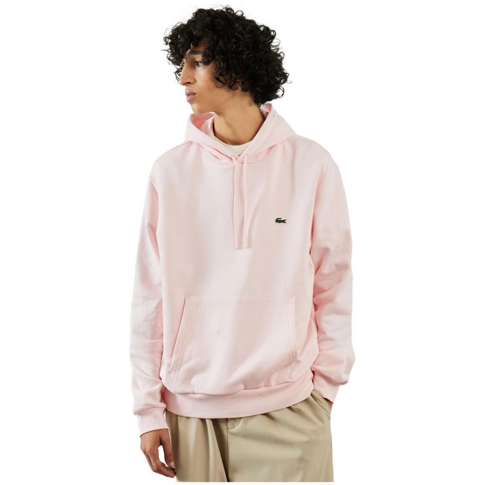 LACOSTE Camisola com capuz Lacoste para unissexo em cor-de-rosa