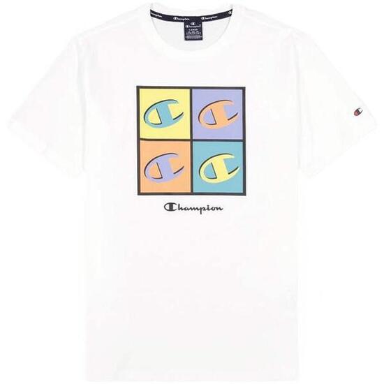 T-Shirt Hommes Champion À Col Rond blanc