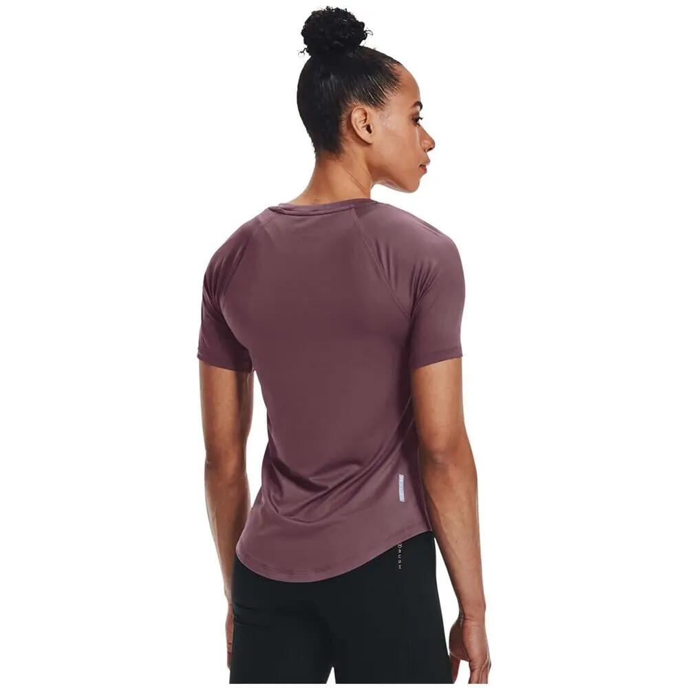 T-shirt à manches courtes femme Under Armour Rush mesh violet 2/7