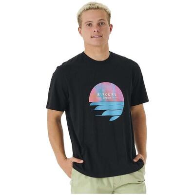 Camiseta de manga corta para hombre Rip curl Fill me up en color negro