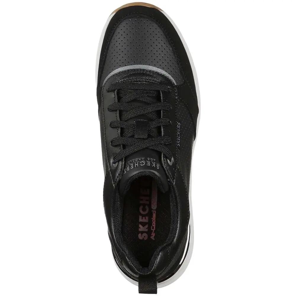 Zapatillas para mujer Skechers Perforated duraleather en color negro 4/6