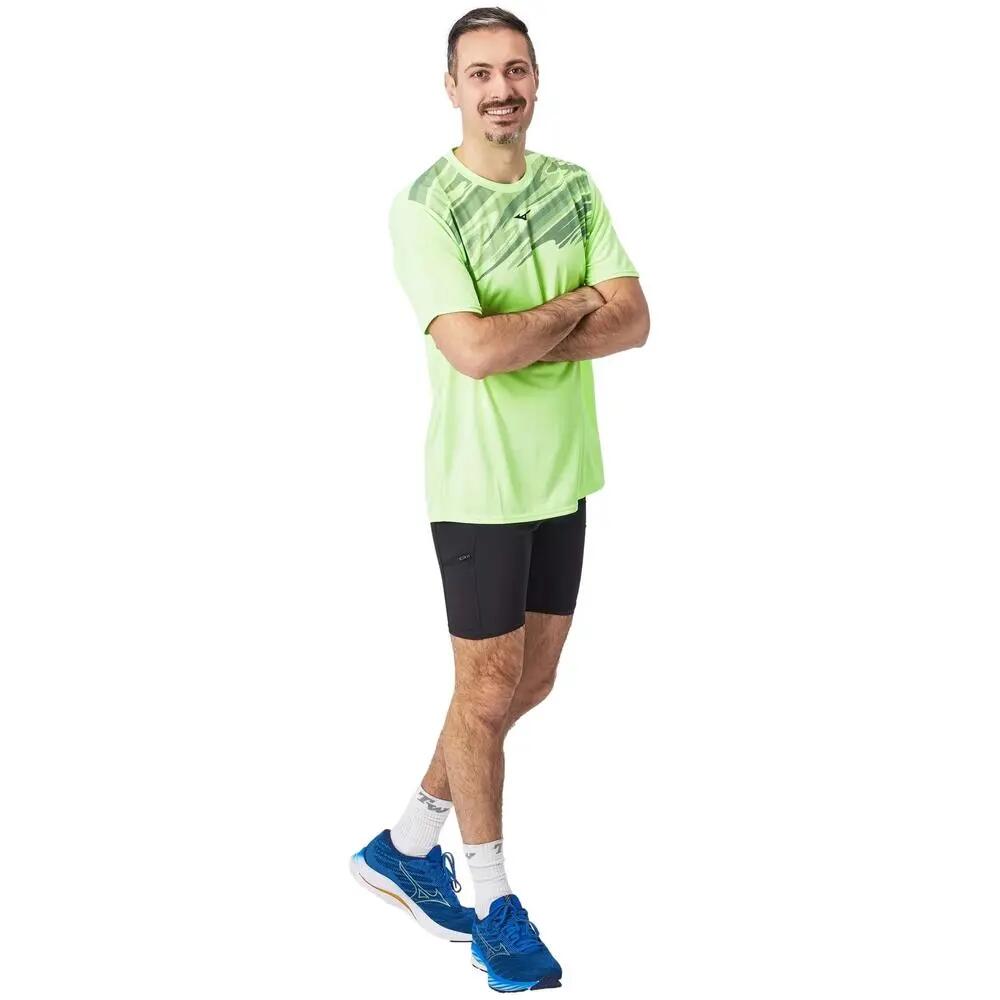 T-shirt Mizuno modèle J2GAA00733 pour homme 3/4