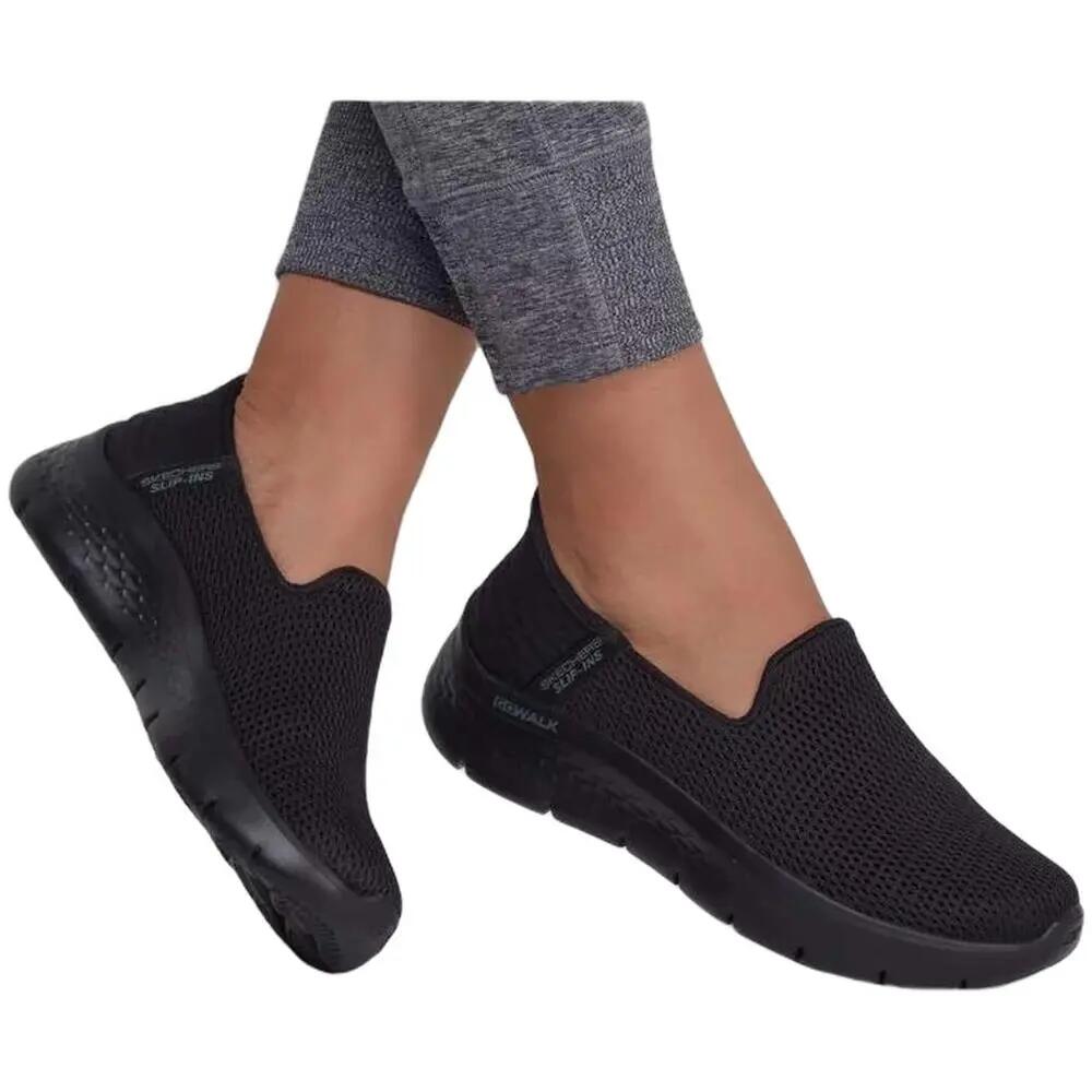 Dames Go Walk Flex Relish Trainers (Zwart) 5/6