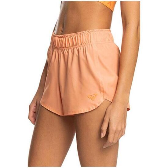 Pantalon corto para mujer Roxy Move free st en color naranja
