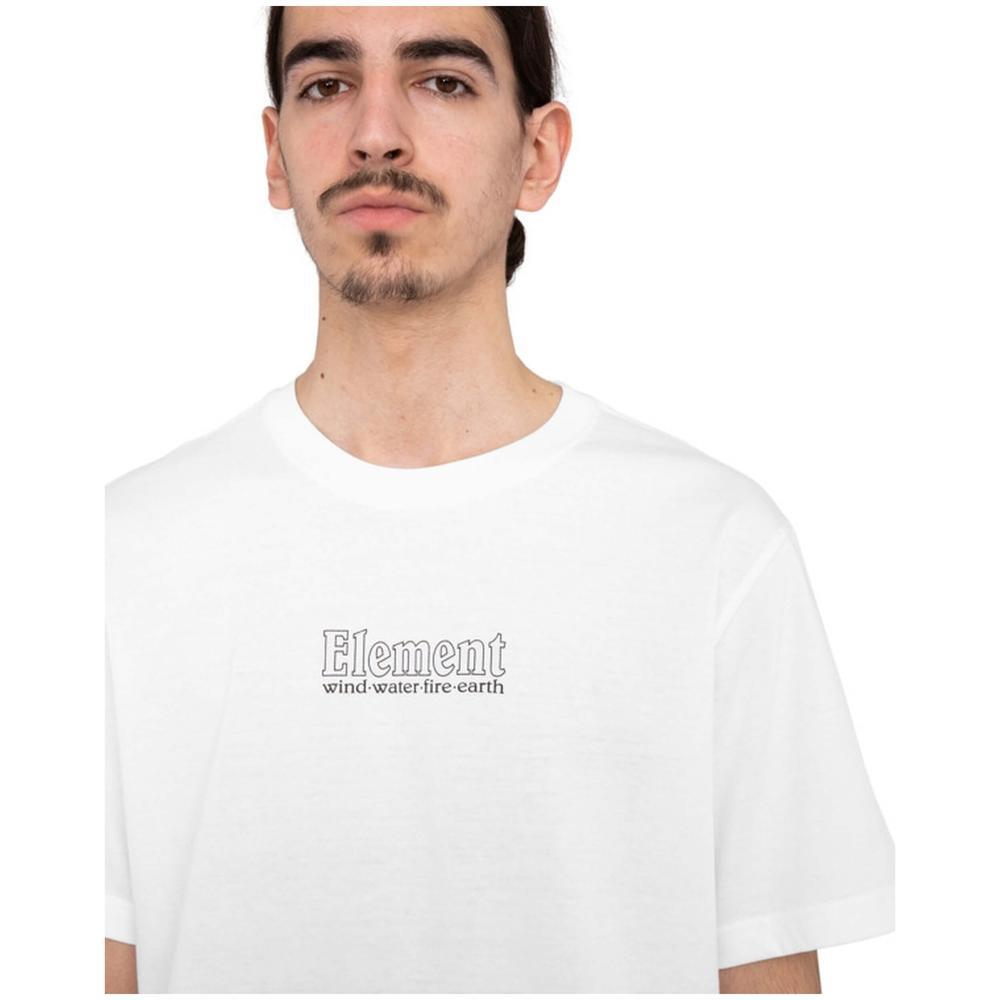 Camiseta de manga corta para hombre Element Basic pocket label en color blanco 5/5