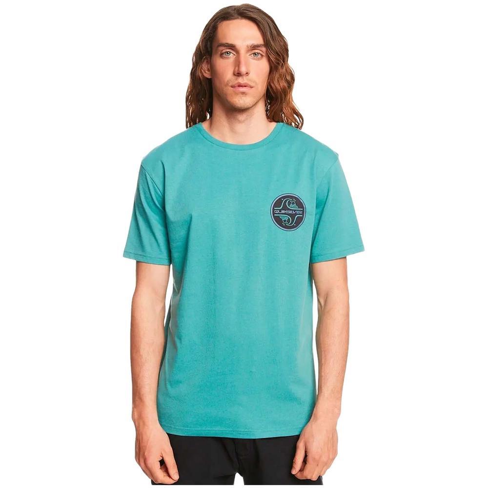 Quiksilver T-shirt de manga curta Core bubble para homem em azul 4/7