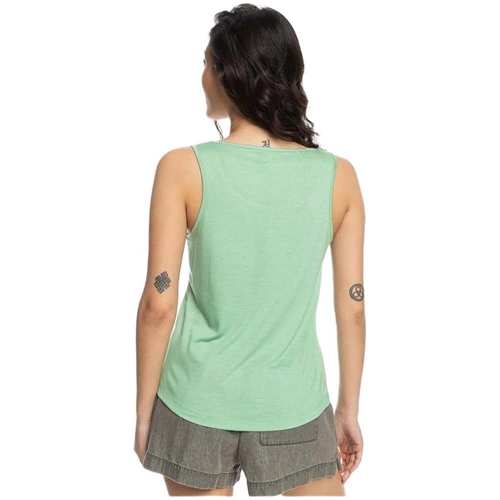 Camiseta de tirantes para mujer Roxy Losing my mind en color verde 3/5