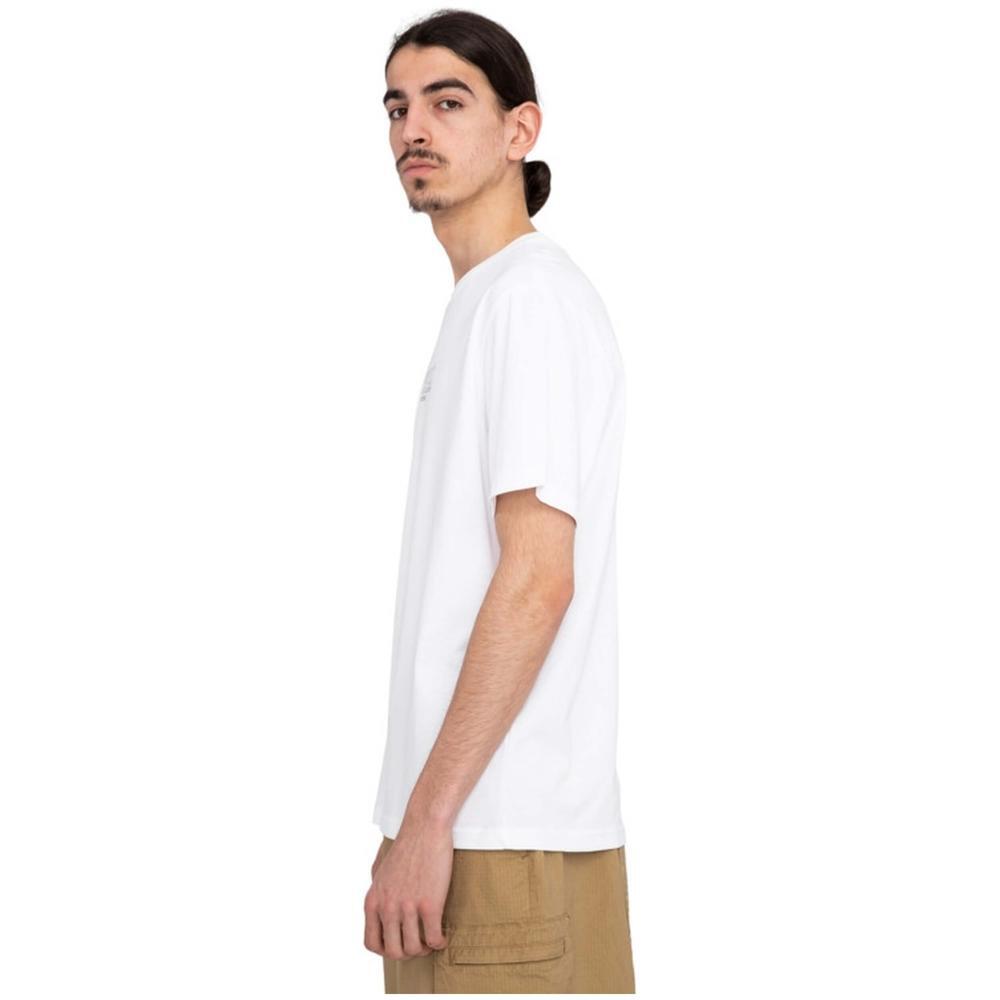 Camiseta de manga corta para hombre Element Basic pocket label en color blanco 4/5