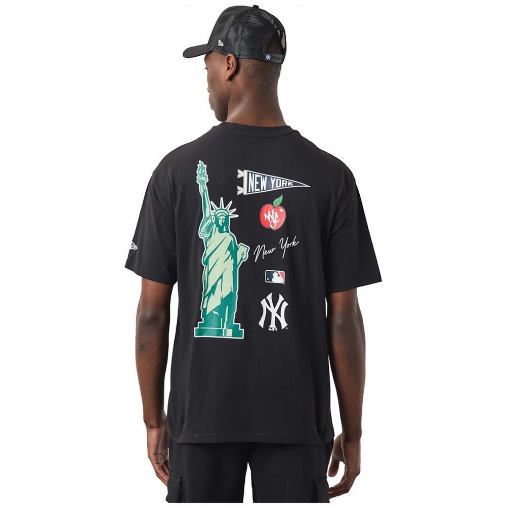 Camiseta de manga corta para hombre New era Mlb city en color negro 2/3