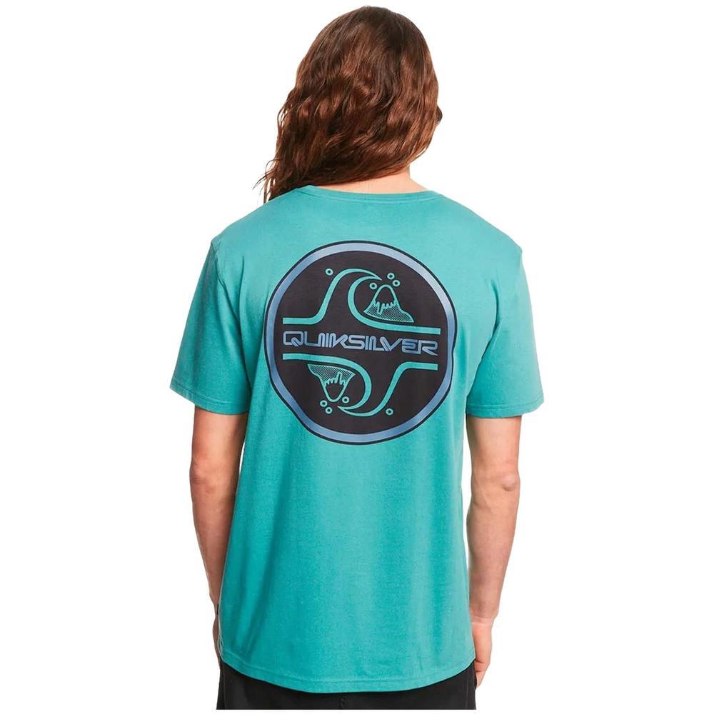 Quiksilver T-shirt de manga curta Core bubble para homem em azul 3/7