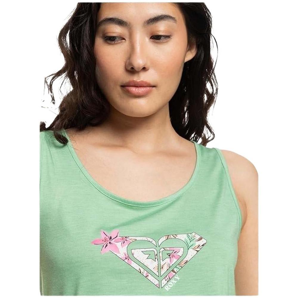 Camiseta de tirantes para mujer Roxy Losing my mind en color verde 5/5