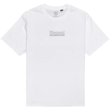 Camiseta de manga corta para hombre Element Basic pocket label en color blanco