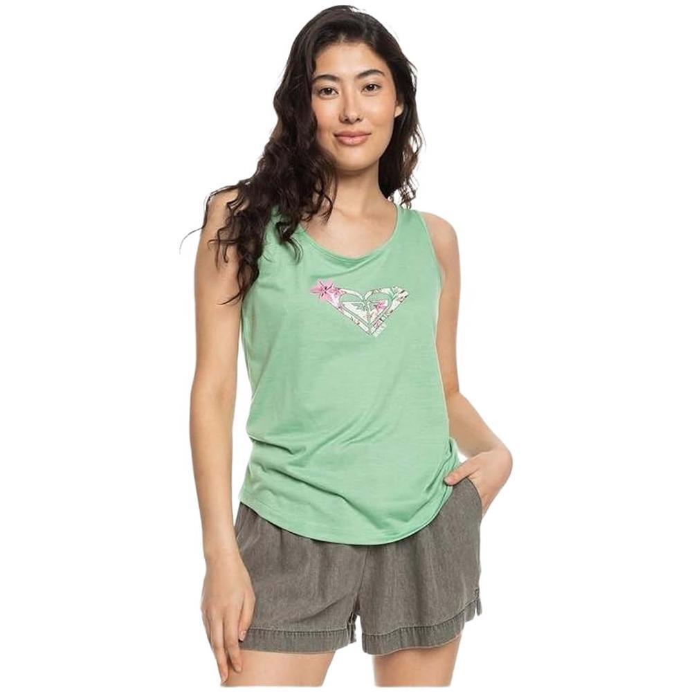 Camiseta de tirantes para mujer Roxy Losing my mind en color verde 2/5