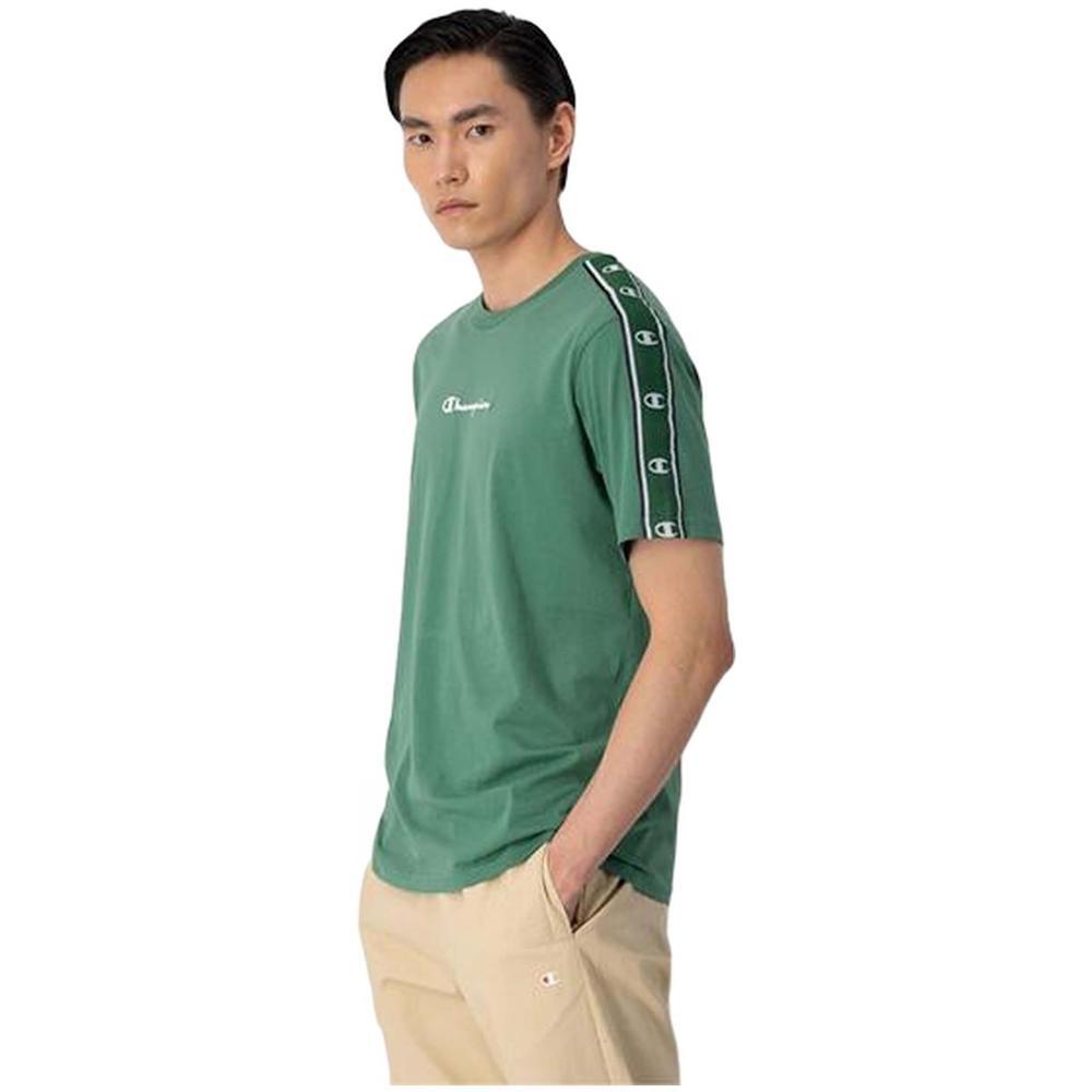 Camiseta de manga corta para hombre Champion en color verde 1/3