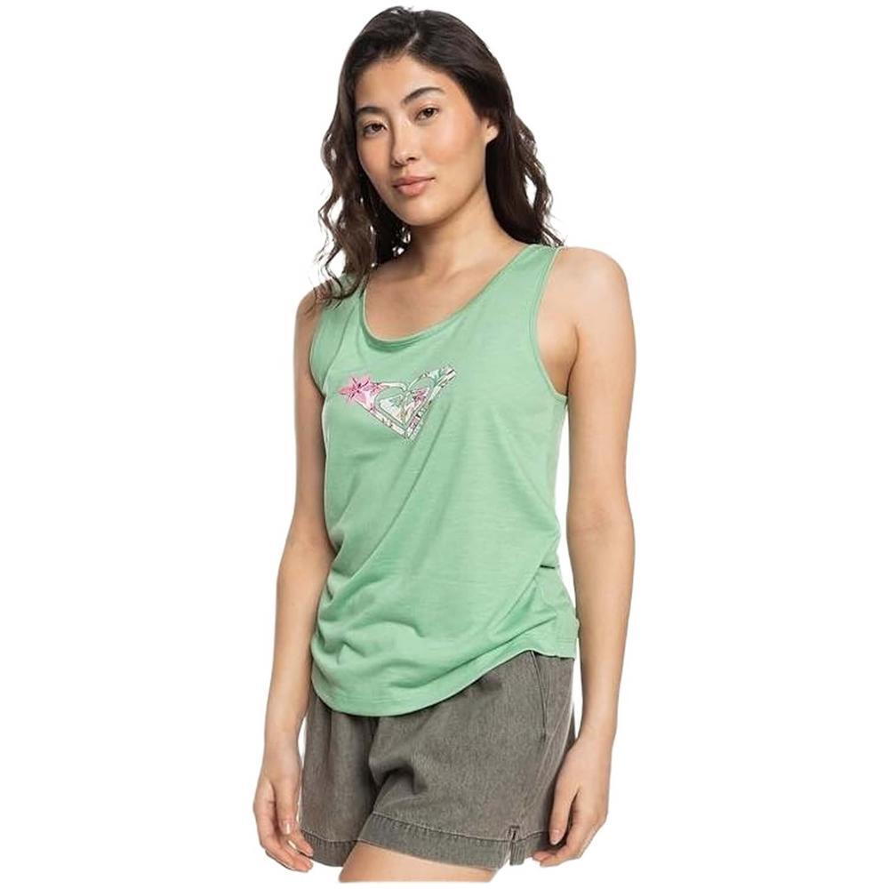 Camiseta de tirantes para mujer Roxy Losing my mind en color verde 4/5