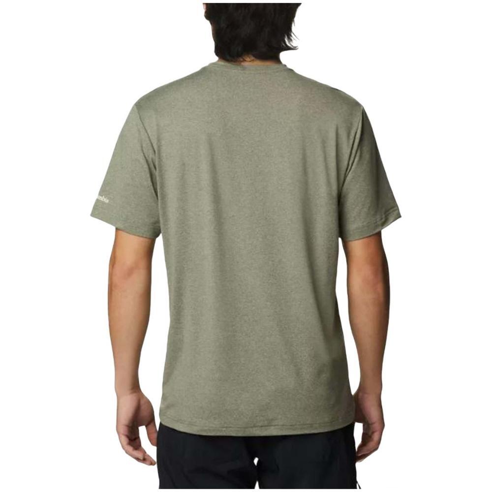 Camiseta de manga corta para hombre Columbia Pecho tech en color verde 2/4