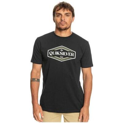 Camiseta de manga corta para hombre Quiksilver Shapesup m tees en color negro
