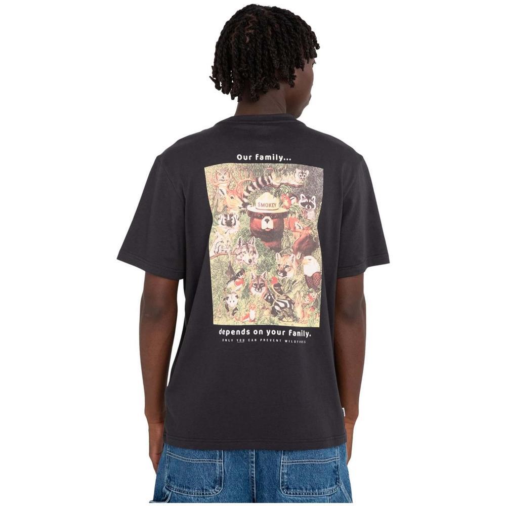 Camiseta de manga corta para hombre Element X smokey bear family en color negro 2/2