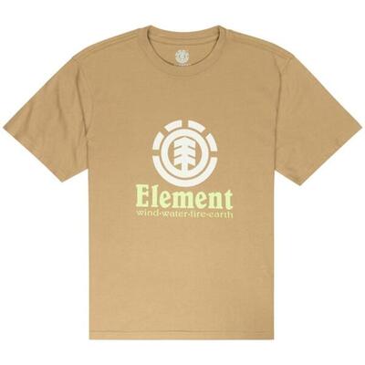Camiseta de manga corta para hombre Element Vertical en color beige