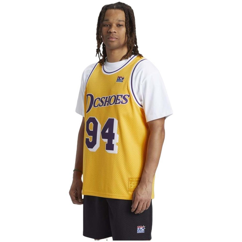 Camiseta de tirantes para hombre Dc shoes Showtime en color amarillo 4/4