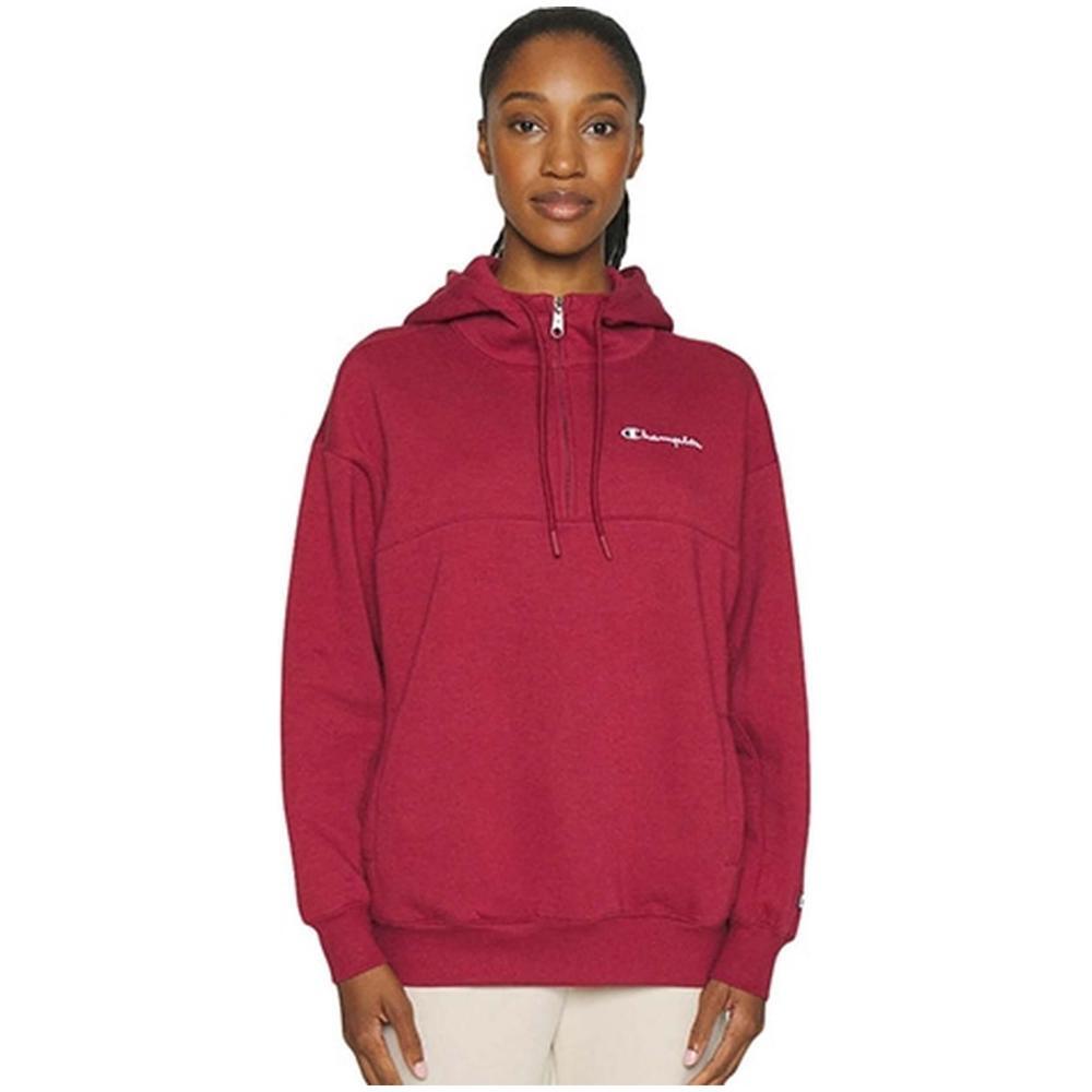 Sudadera con capucha para mujer Champion en color rojo 1/3